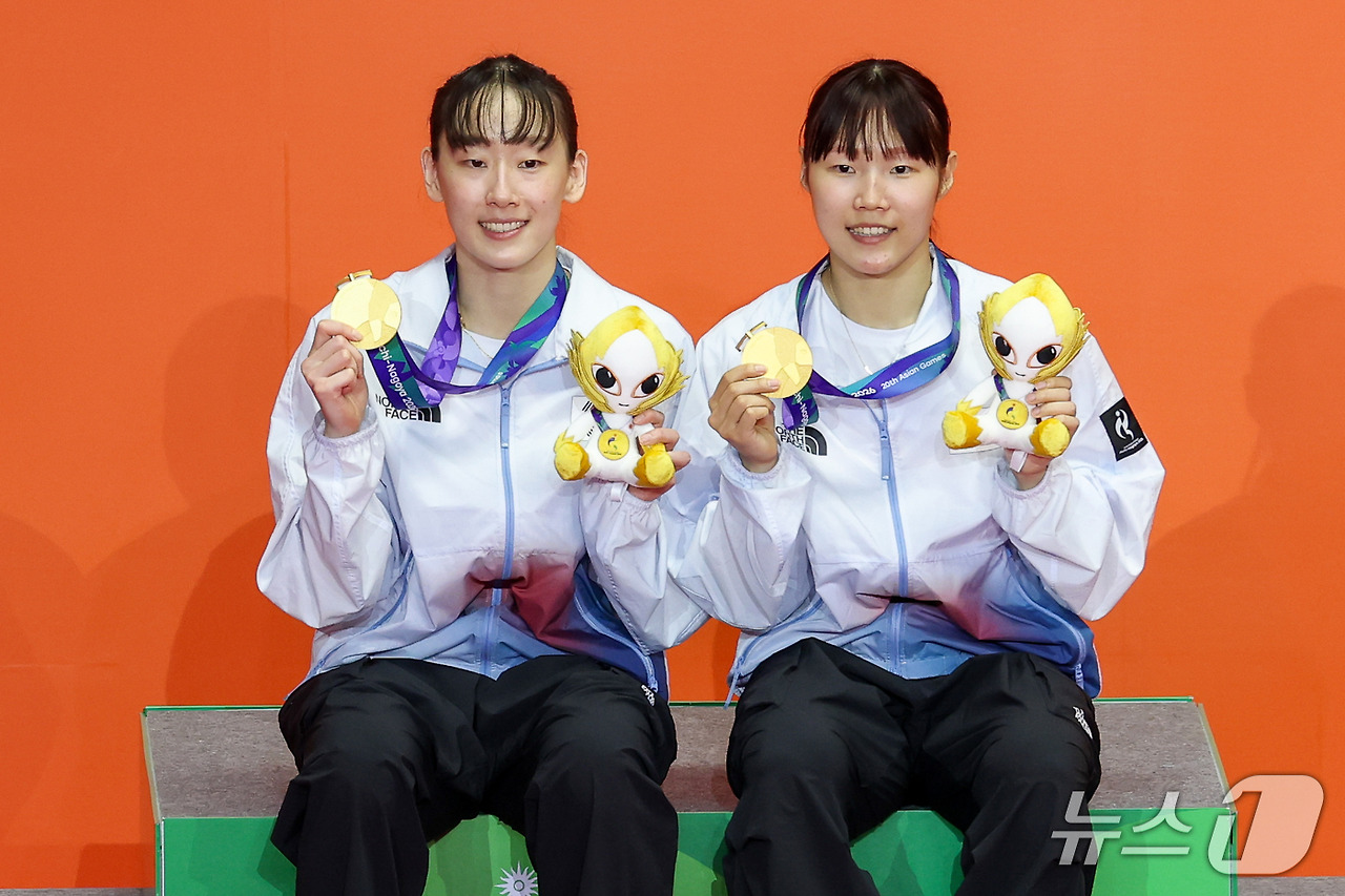 이소희 백하나 아시안게임 배드민턴 여자복식 결승 관련 사진 1