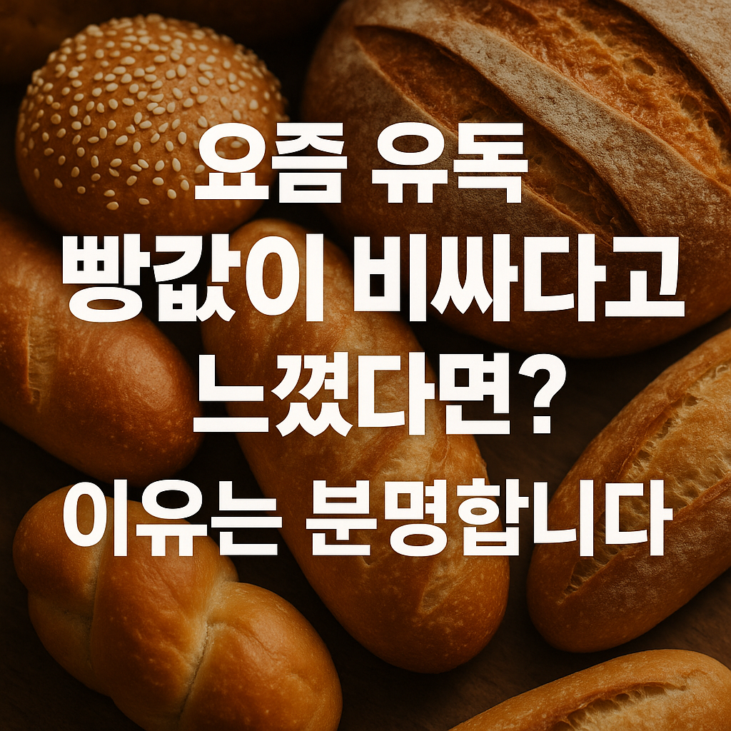 요즘 유독 빵값이 비싸다고 느꼈다면?