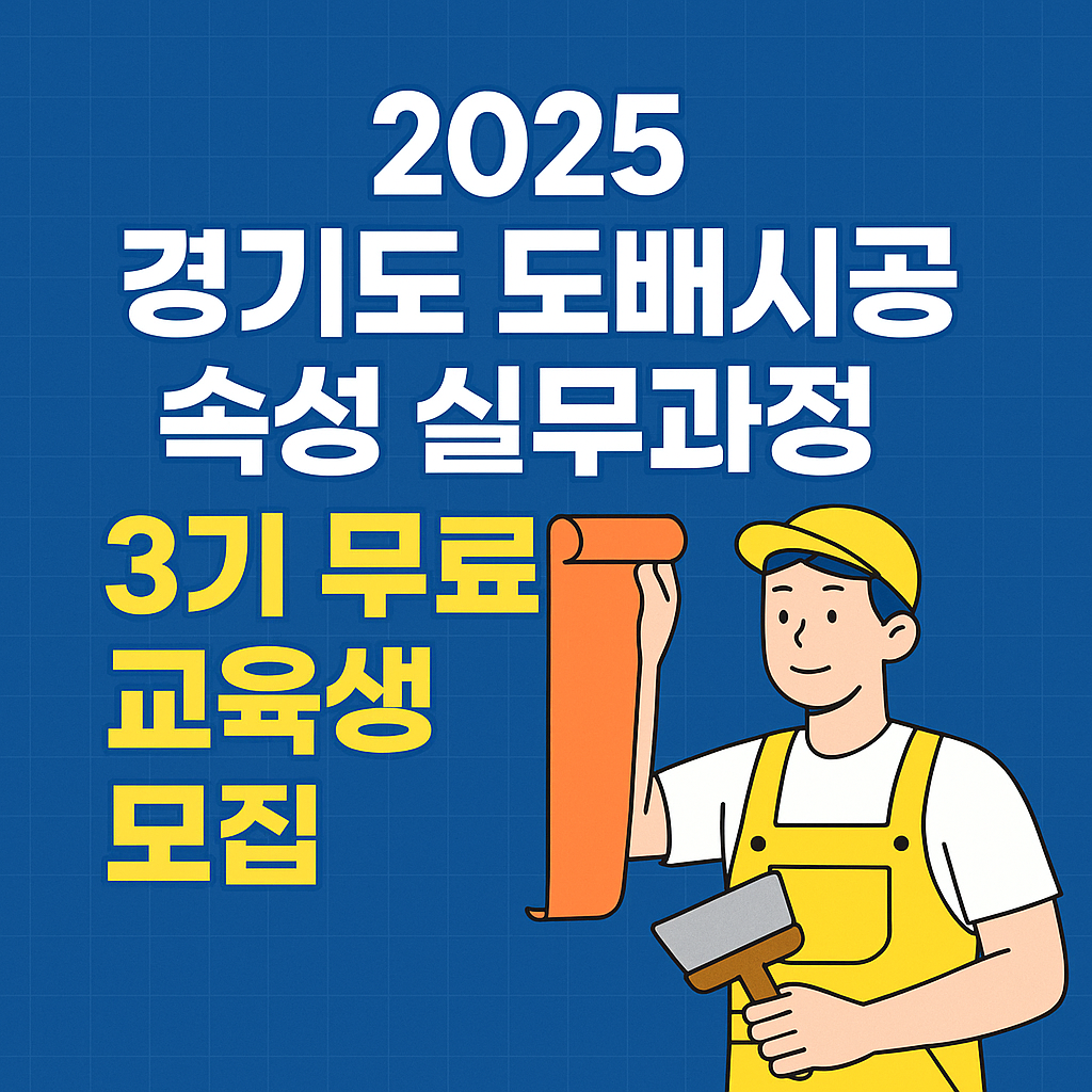 경기도 도배시공 속성 실무과정 3기 요약