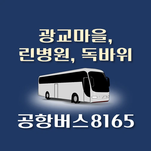 썸네일-공항버스-8165번-광교마을-린병원-독바위-정류장-위치-배차시간-이용요금-안내