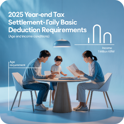 2025 연말정산 부양가족 기본공제 요건 이미지