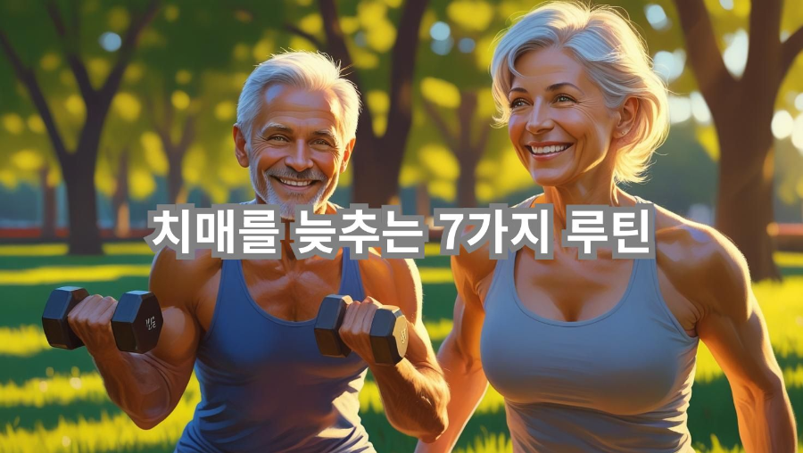 치매 예방을 위한 생활 습관