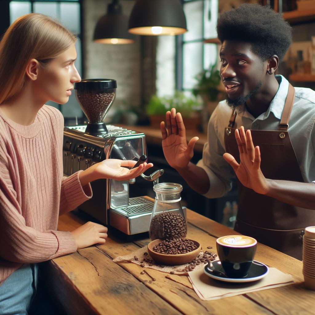 커피숍에서 일하기