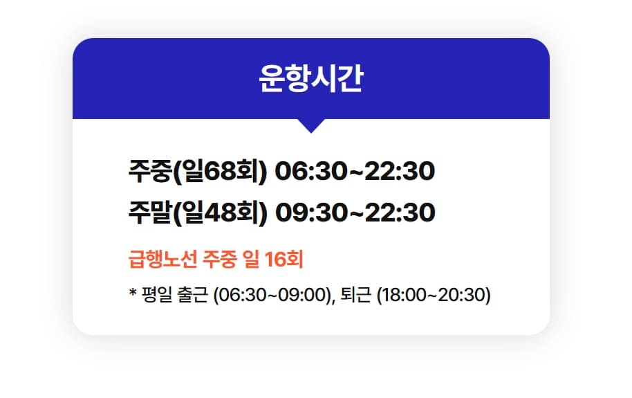 한강버스 운항시간