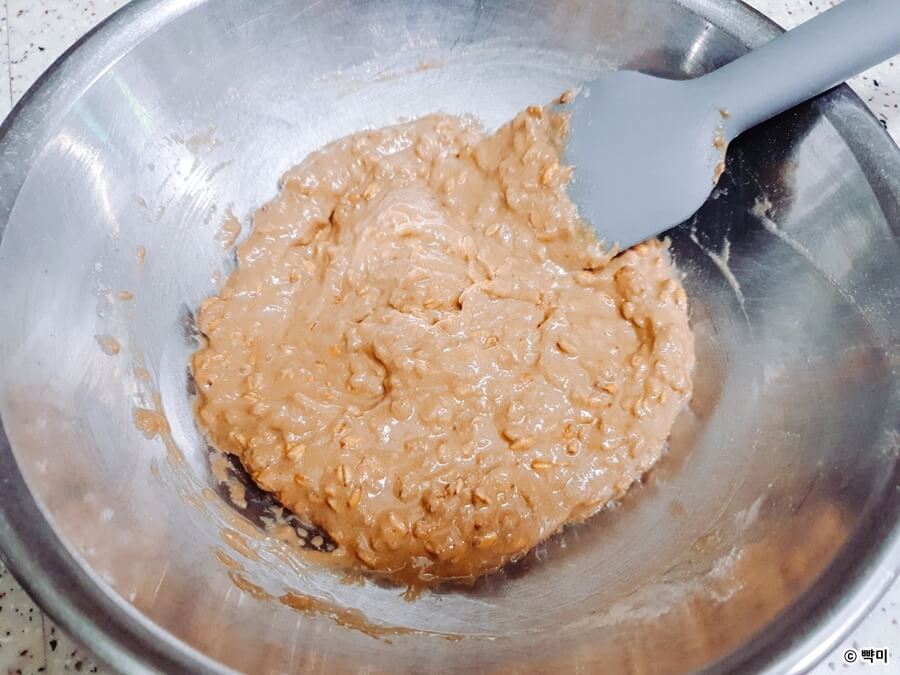 고단백 와플 반죽 다이어트 프로틴 와플 섞는 과정