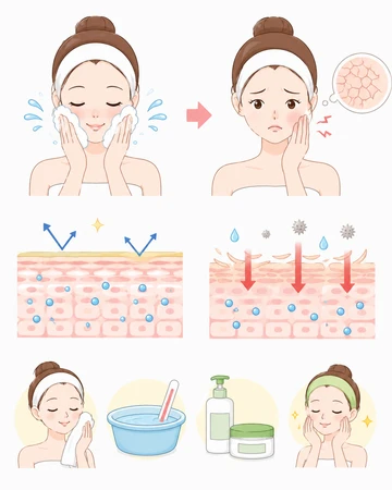 과한 세안 후 피부당김 원인7