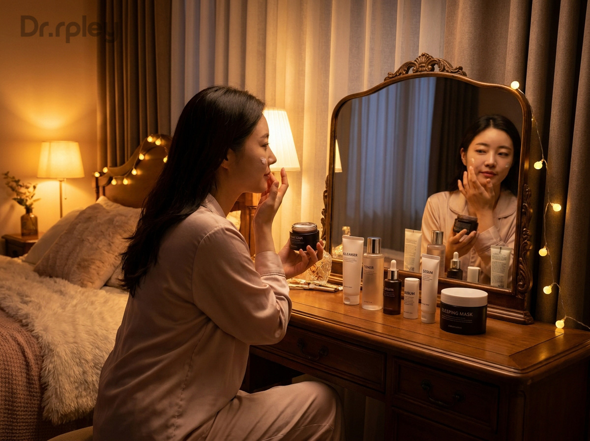 닥터리플리 저녁 스킨케어 순서 나이트 루틴 단계