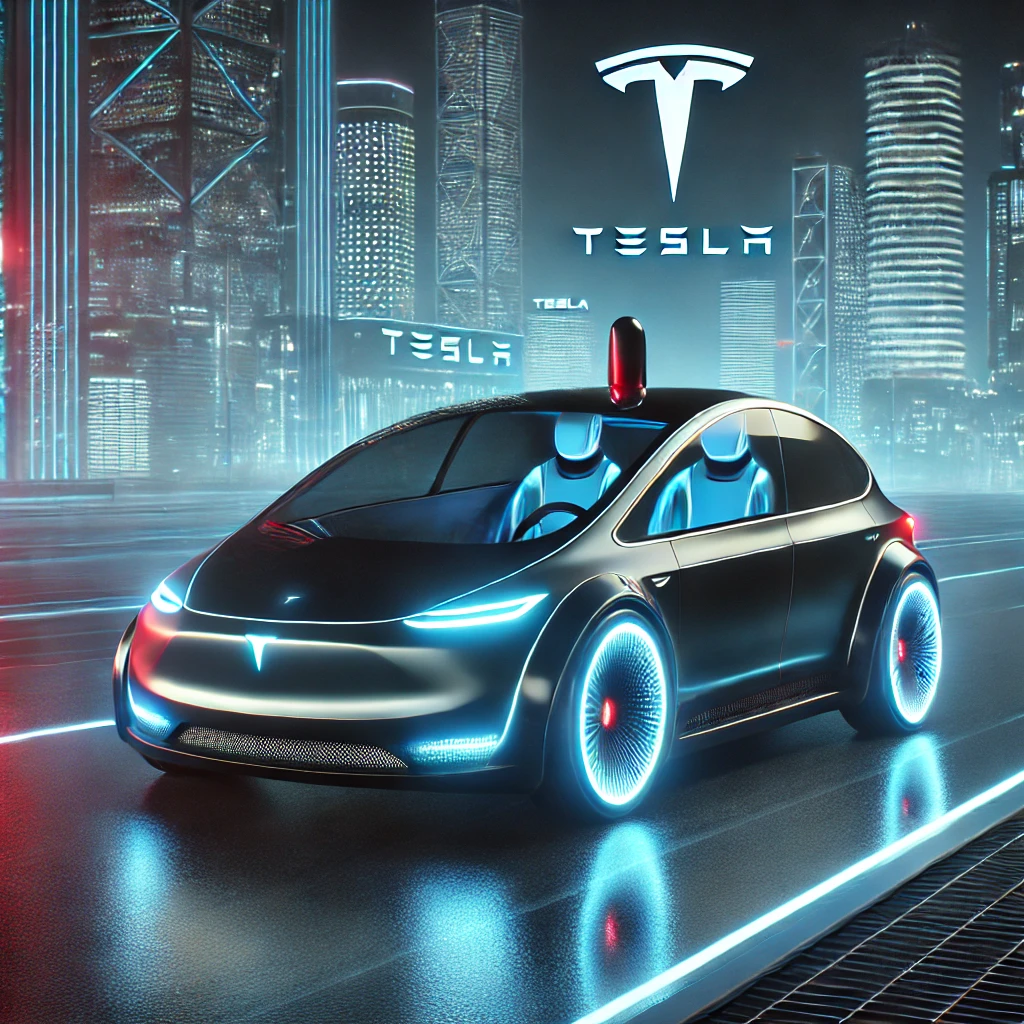 테슬라의 로보택시 프로젝트 관련 그림