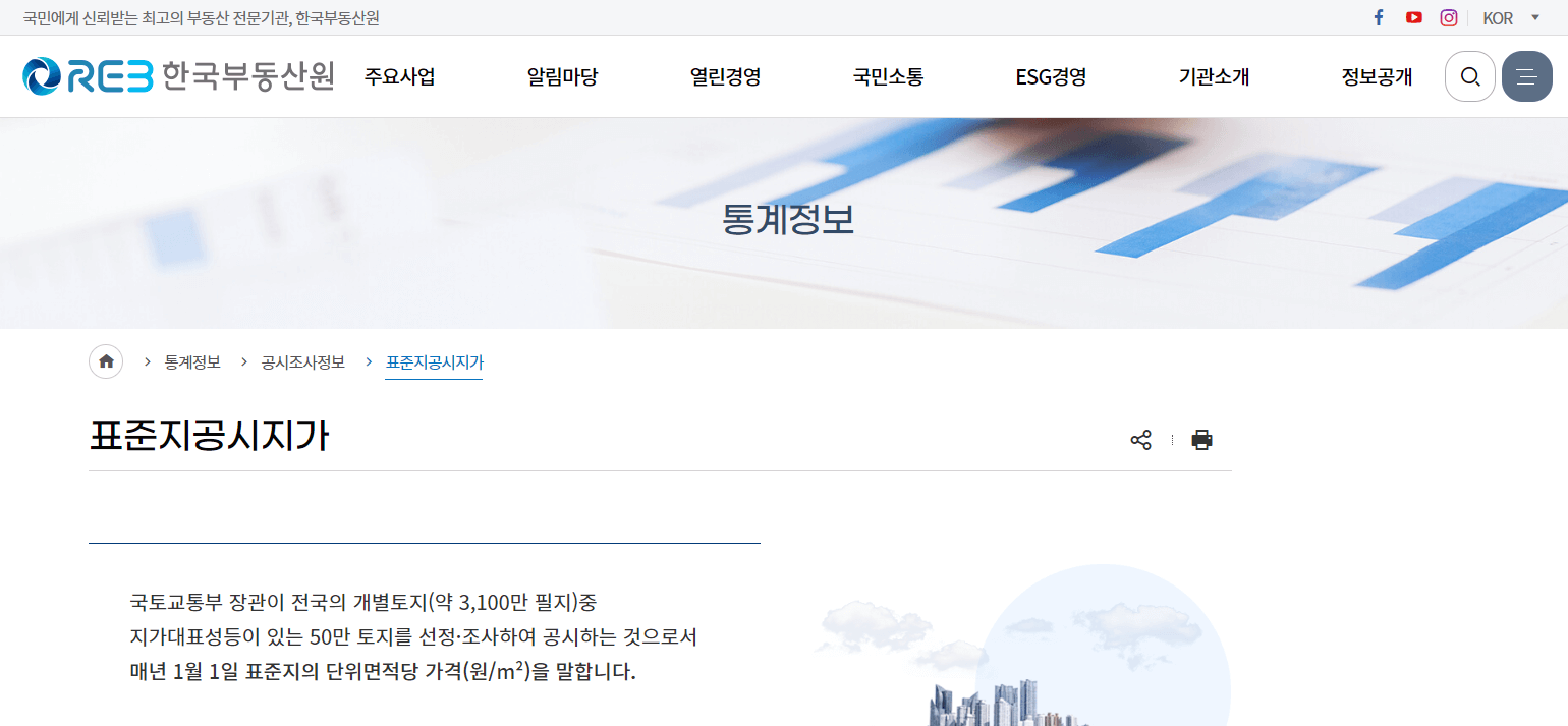 부동산 공시지가 확인