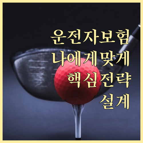 나에게 맞는 운전자보험 설계 핵심 전..