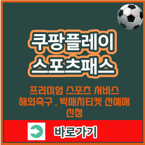 쿠팡플레이 스포츠패스 시청