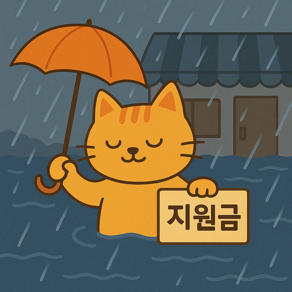 장마철 침수 피해, 정부가 장비비 지원해드립니다|자영업자 꼭 알아야 할 제도