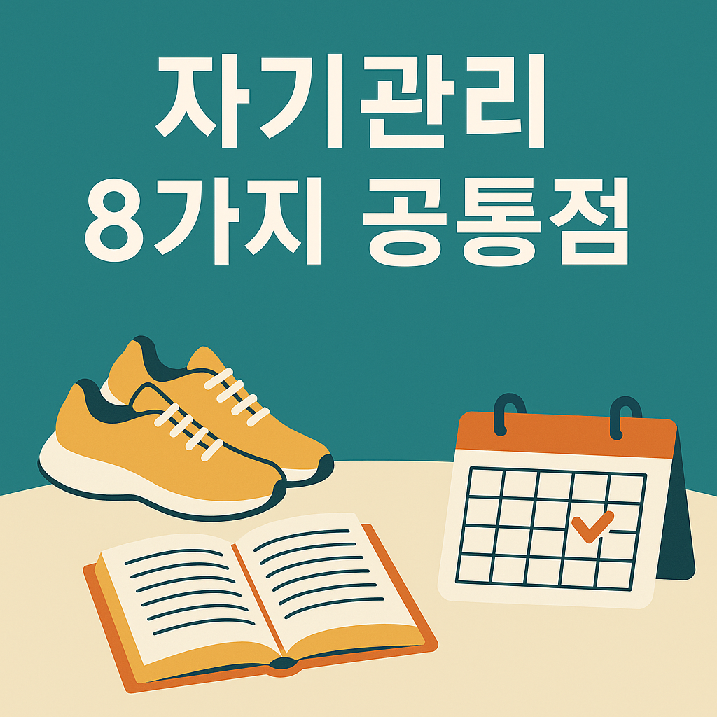 자기관리잘하는사람8가지공통정