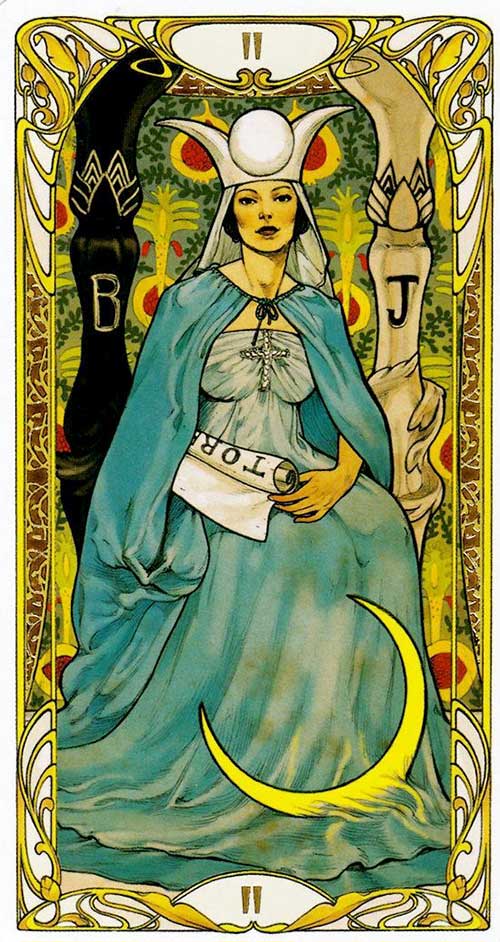 2번 고위 여사제 타로카드 버젼2