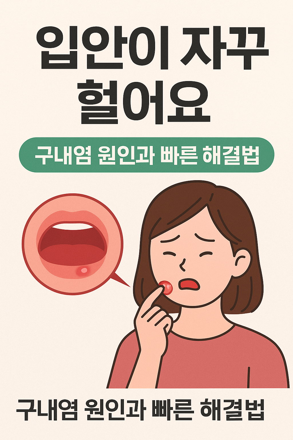 구내염의 원인과 치료법