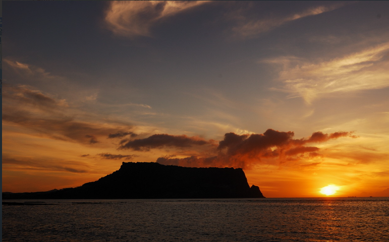 제주도 성산일출봉 해돋이
