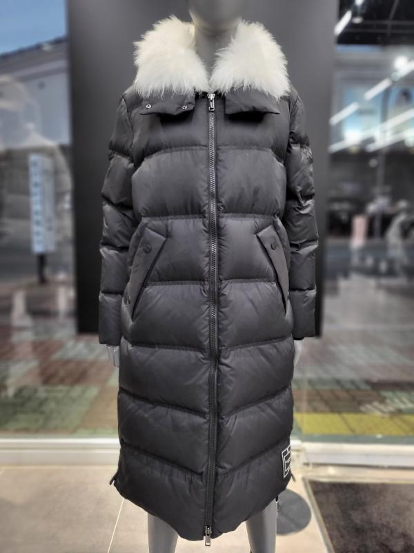 캘러웨이 여성 겨울 캐시미어 퍼 롱 헤비 다운 자켓 CWJD21W803