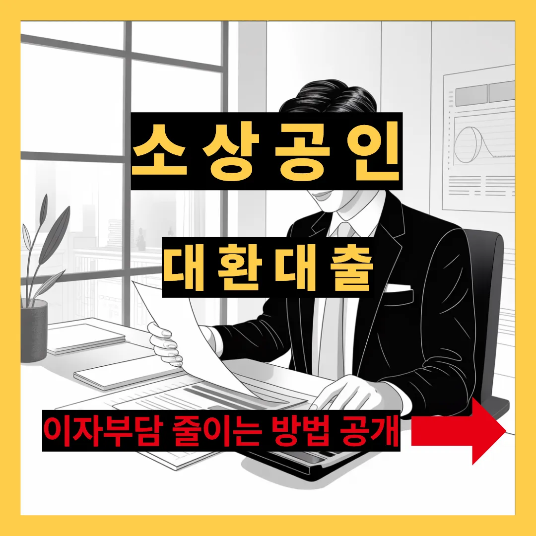 소상공인 대환대출 이자부담 줄이는 방법