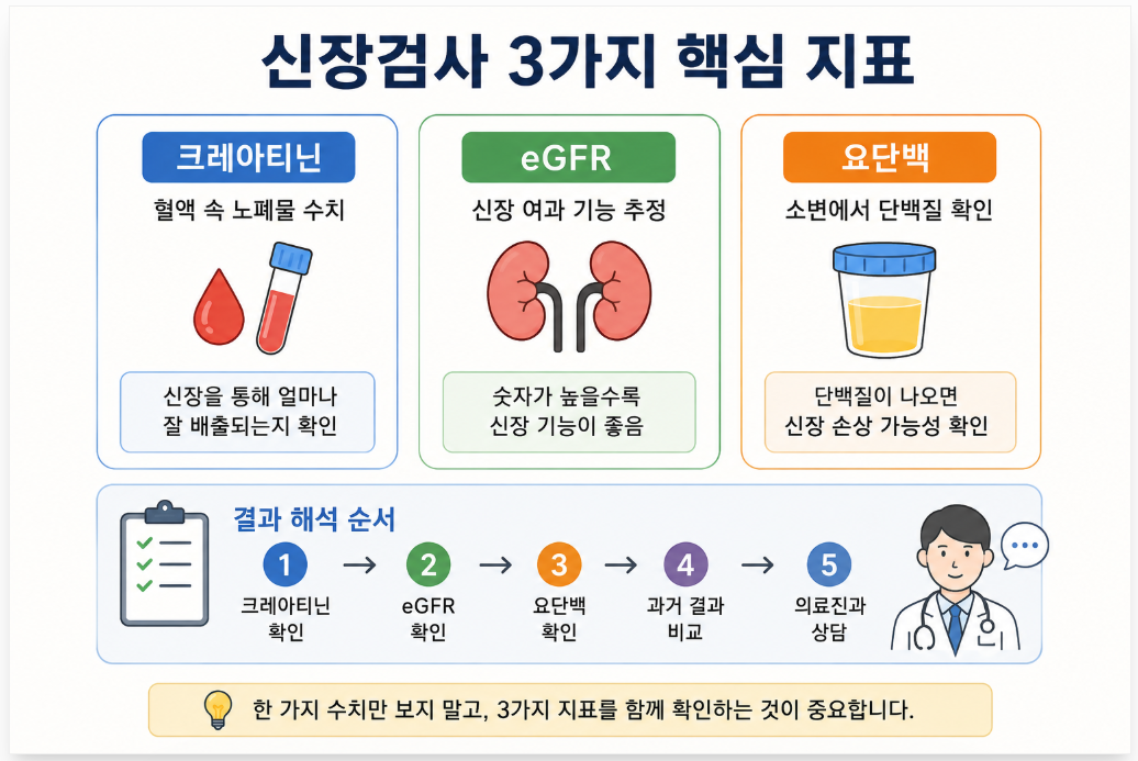 신장검사 3가지 지표