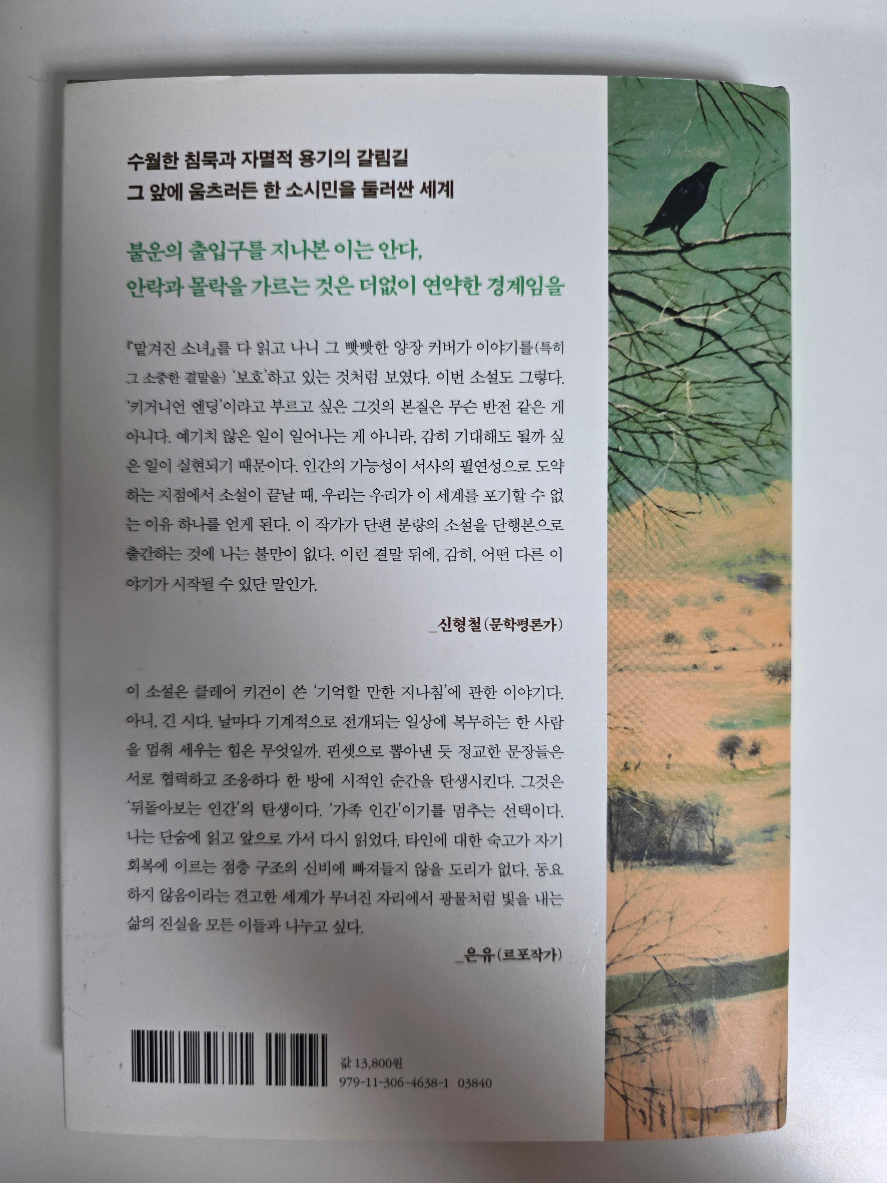 클레이 키건 이토록 사소한 것들 소설 감상 줄거리