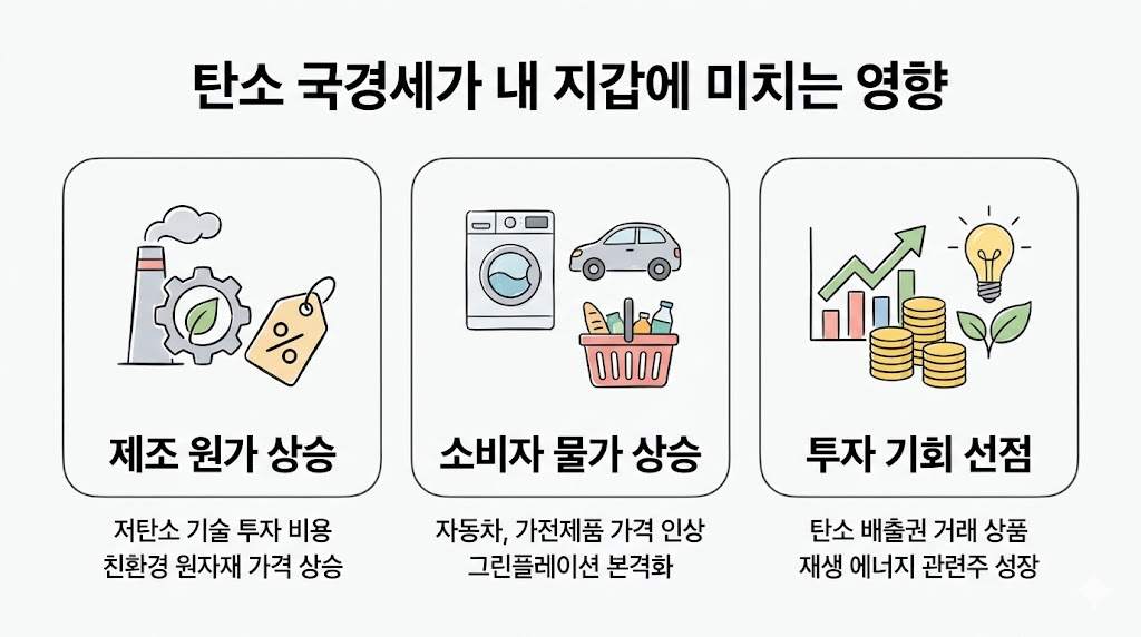 탄소 국경세가 내 삶에 미치는 영향 인포그래픽