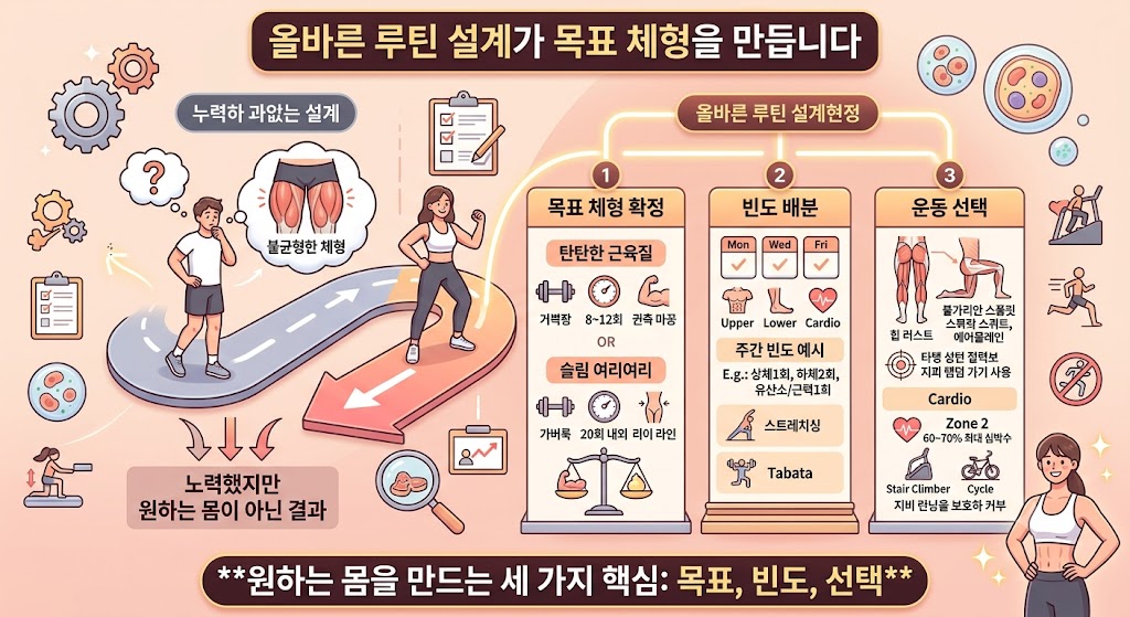 올바른 운동 루틴 설계 이미지