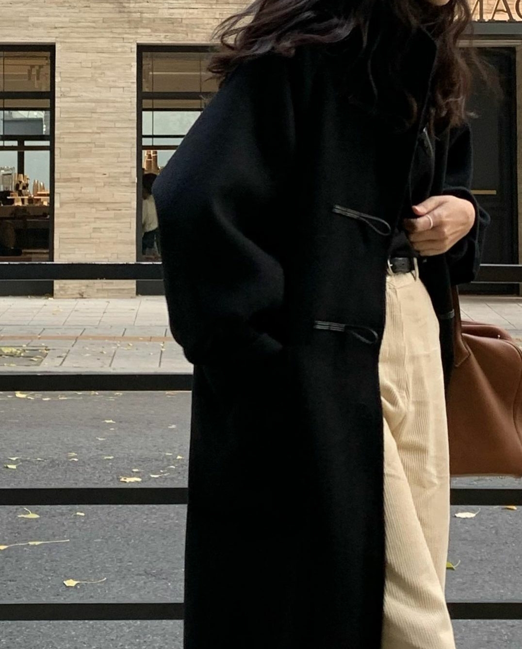 베르가못 하이넥 더플 떡볶이 코트 (2color)