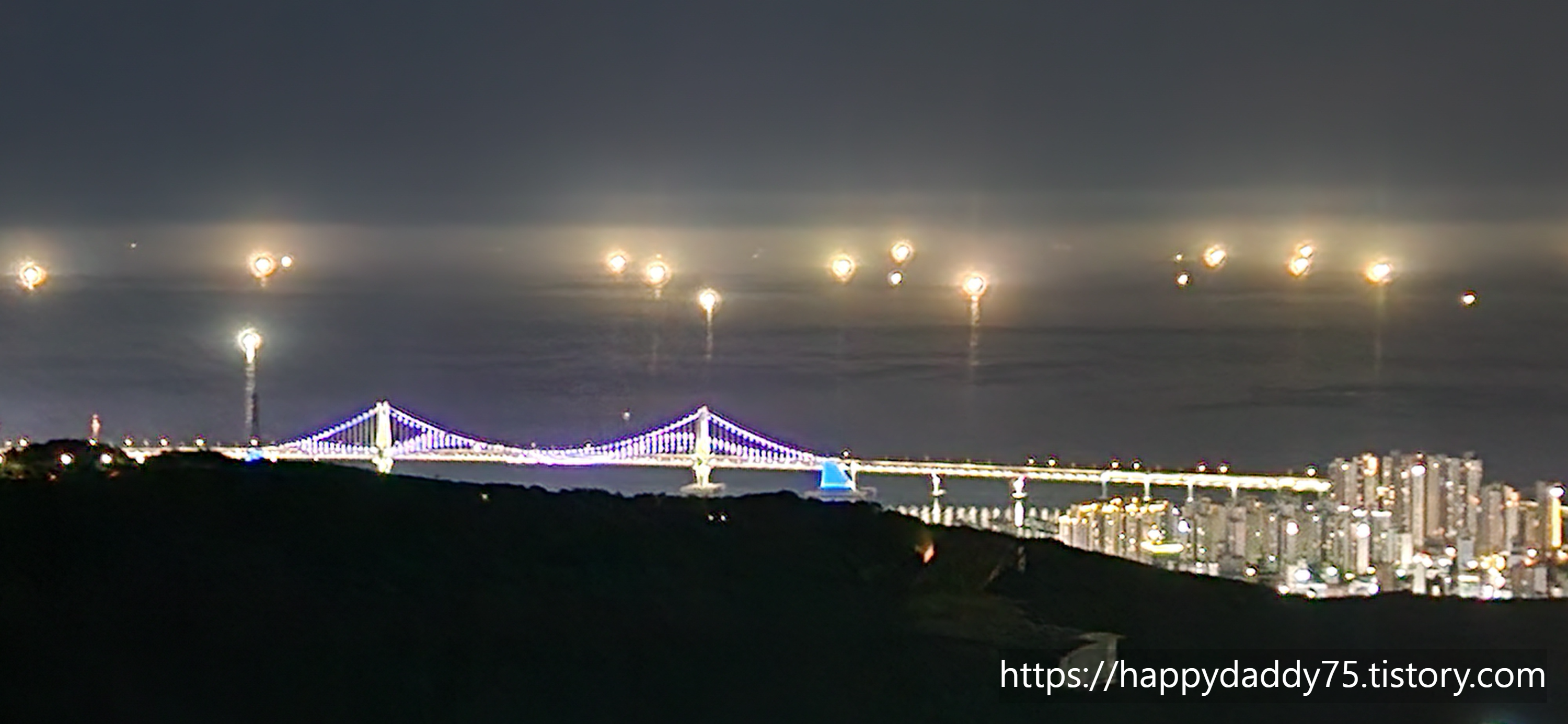 황령산 전망대에서 바라본 야경