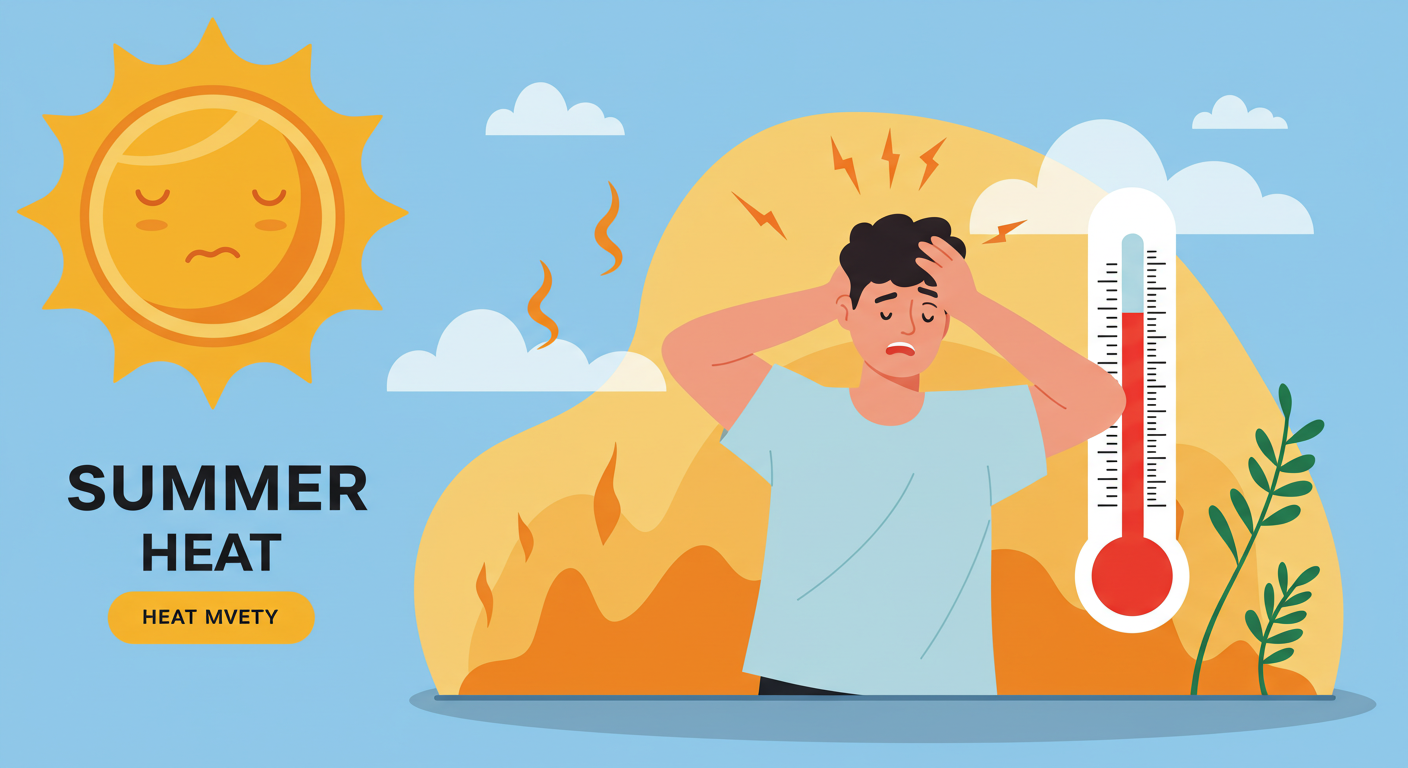 열사병과 일사병에 관한 사진