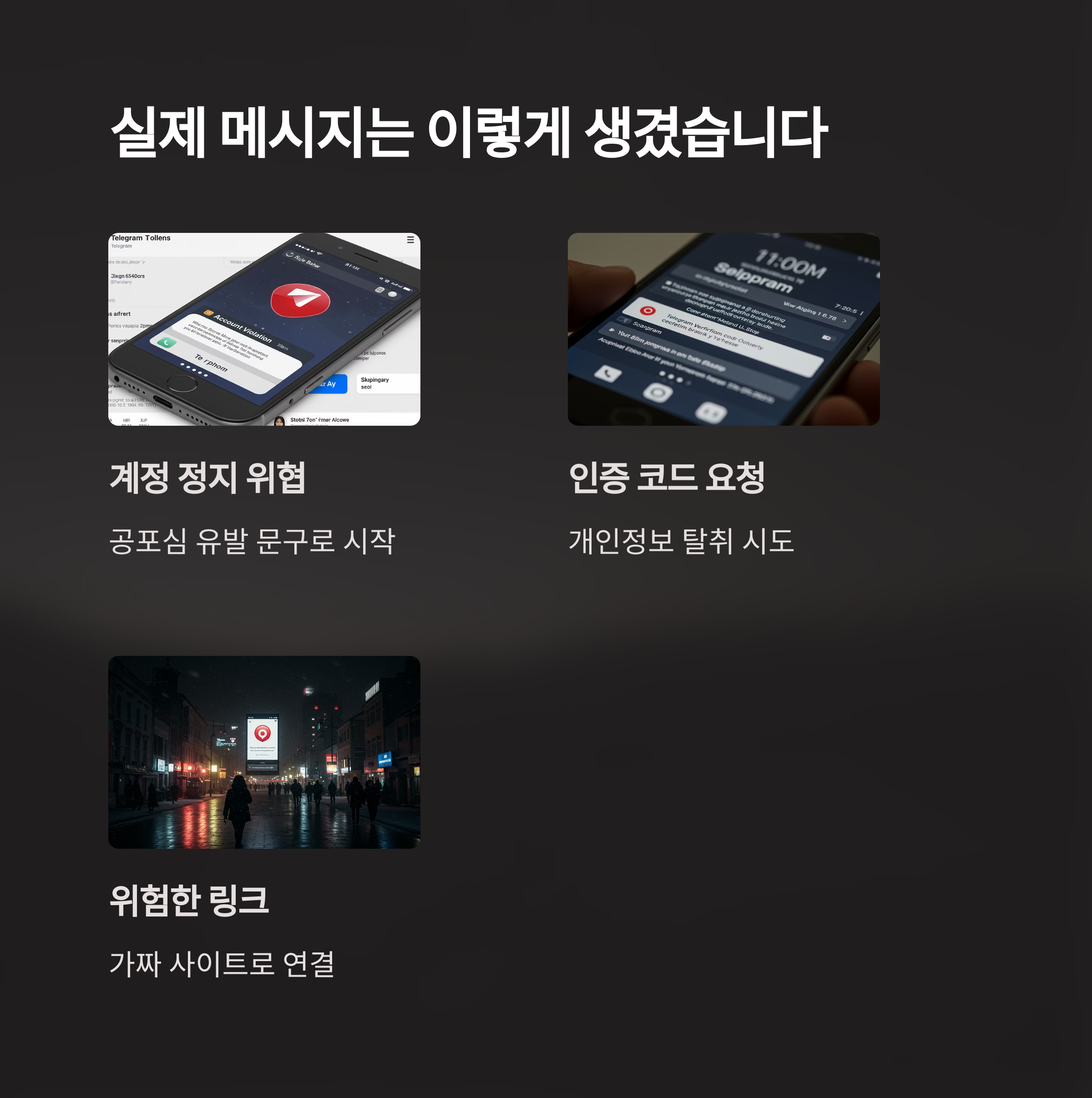 실제 메시지 예시와 분석