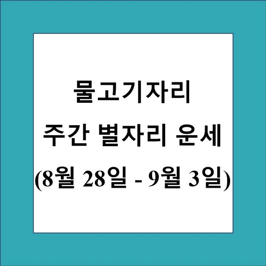 물고기자리 주간 별자리 운세 제목 상자