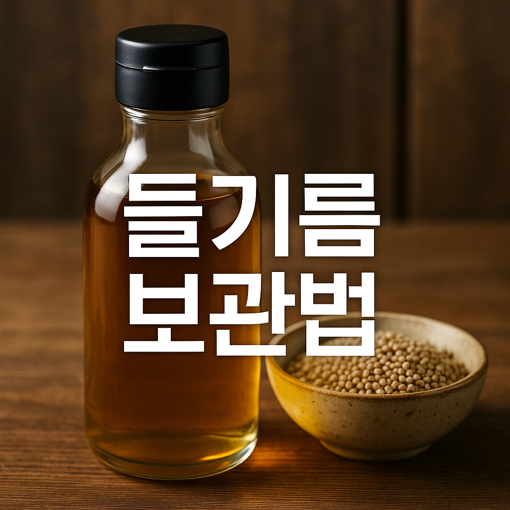 들기름 보관법