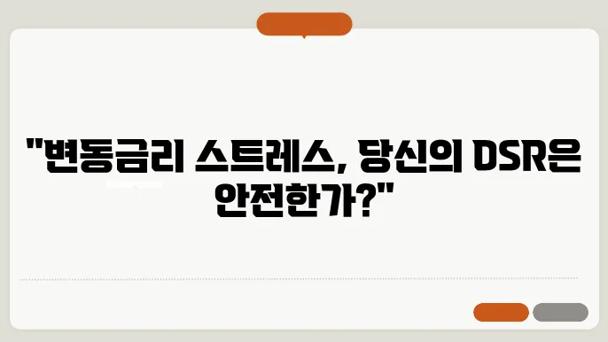 변동금리 스트레스 DSR