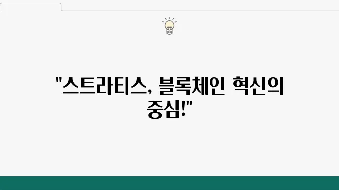 스트라티스 플랫폼의 핵심 분석과 개발자 친화성