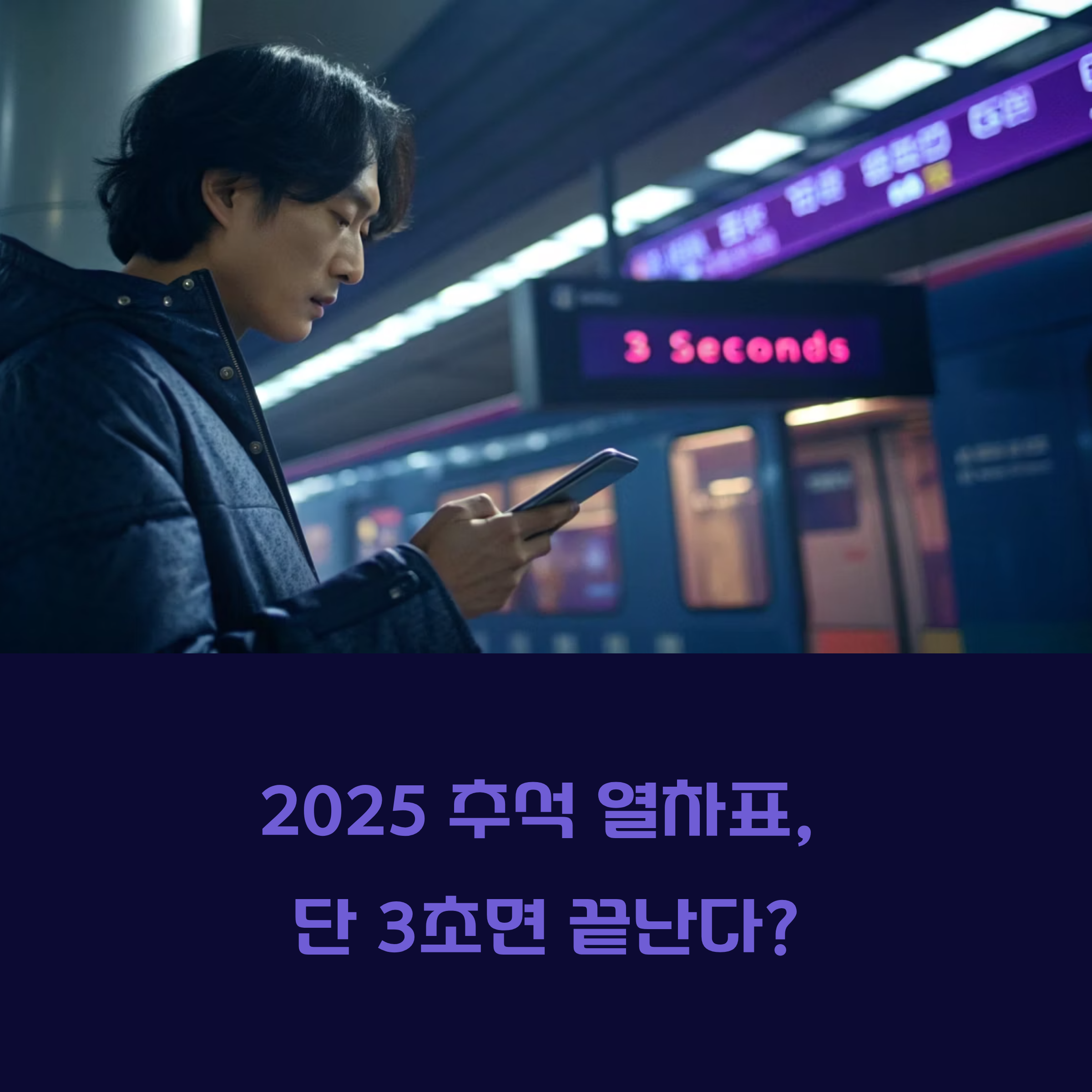 2025 추석 열차표 예매, KTX·SRT 완벽 성공 가이드 (일정, 꿀팁 총정리)