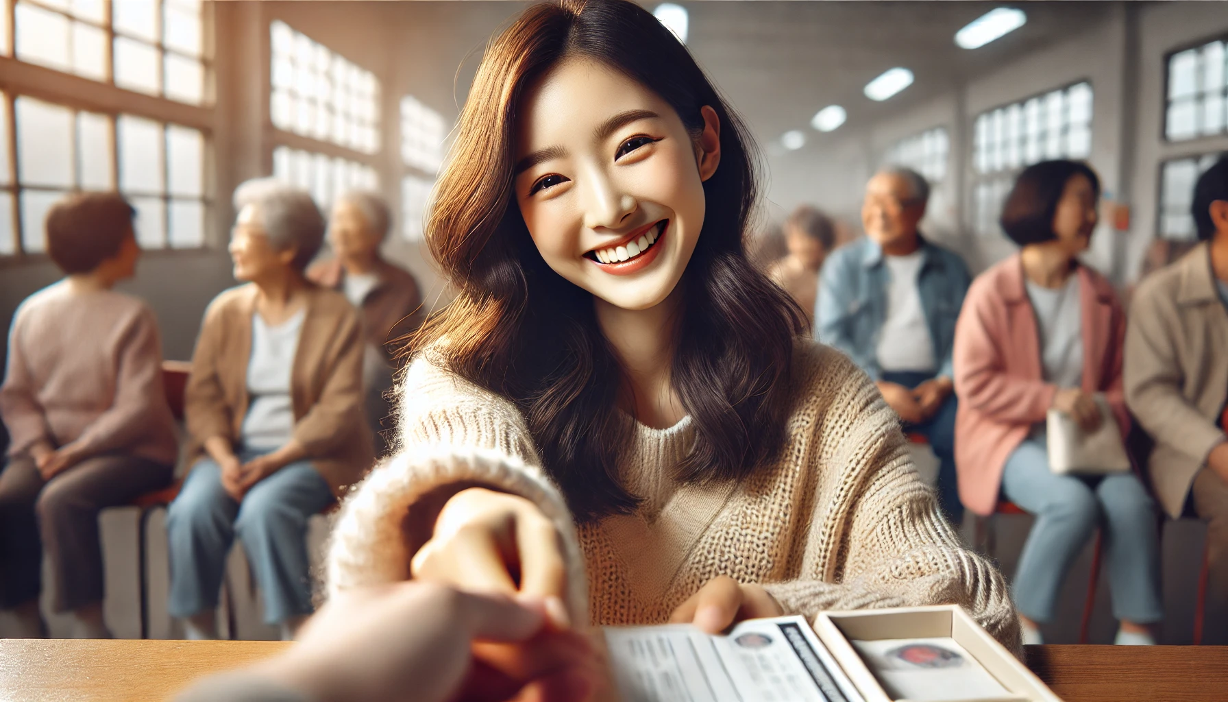 이쁜 여성
