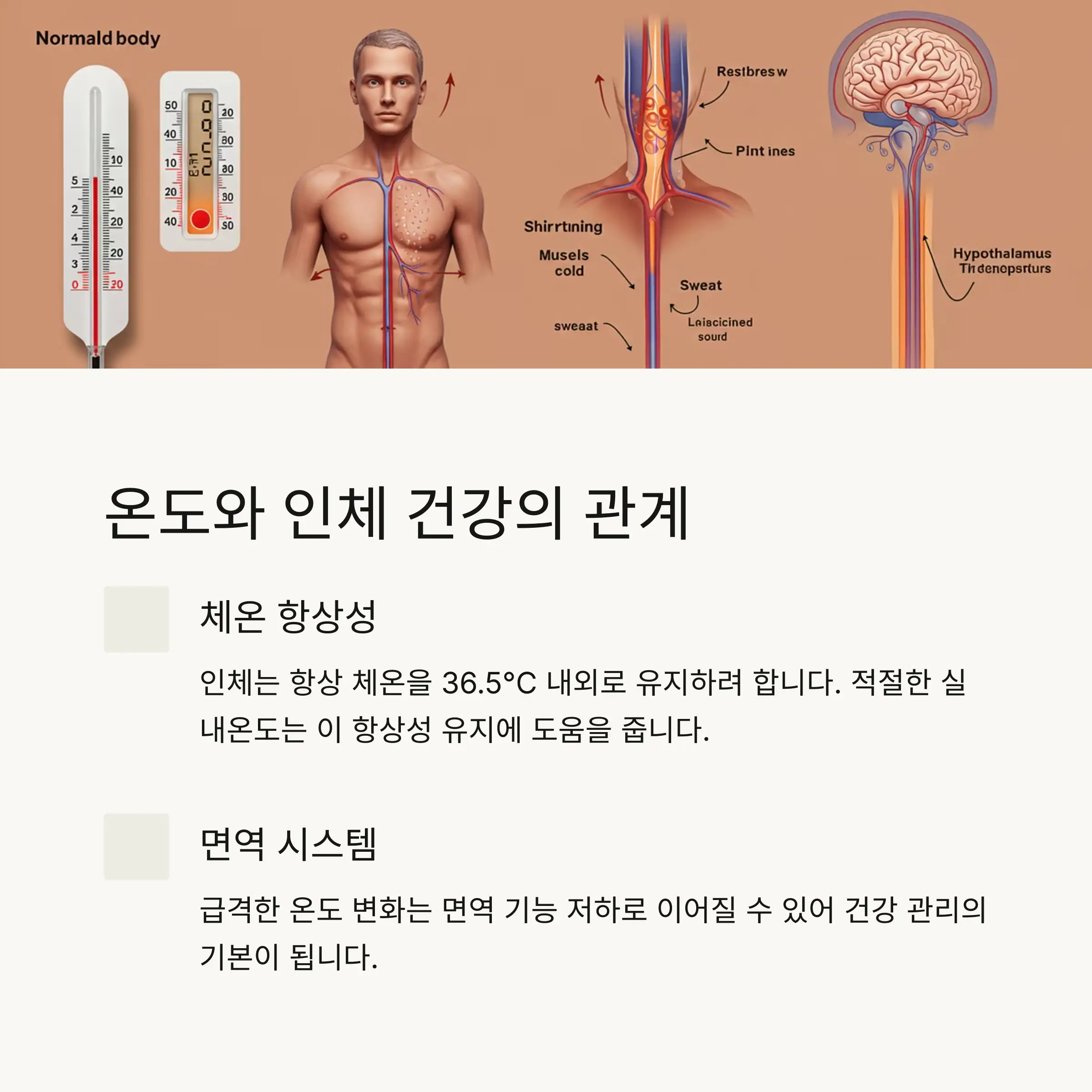 🩺 온도와 인체 건강의 관계