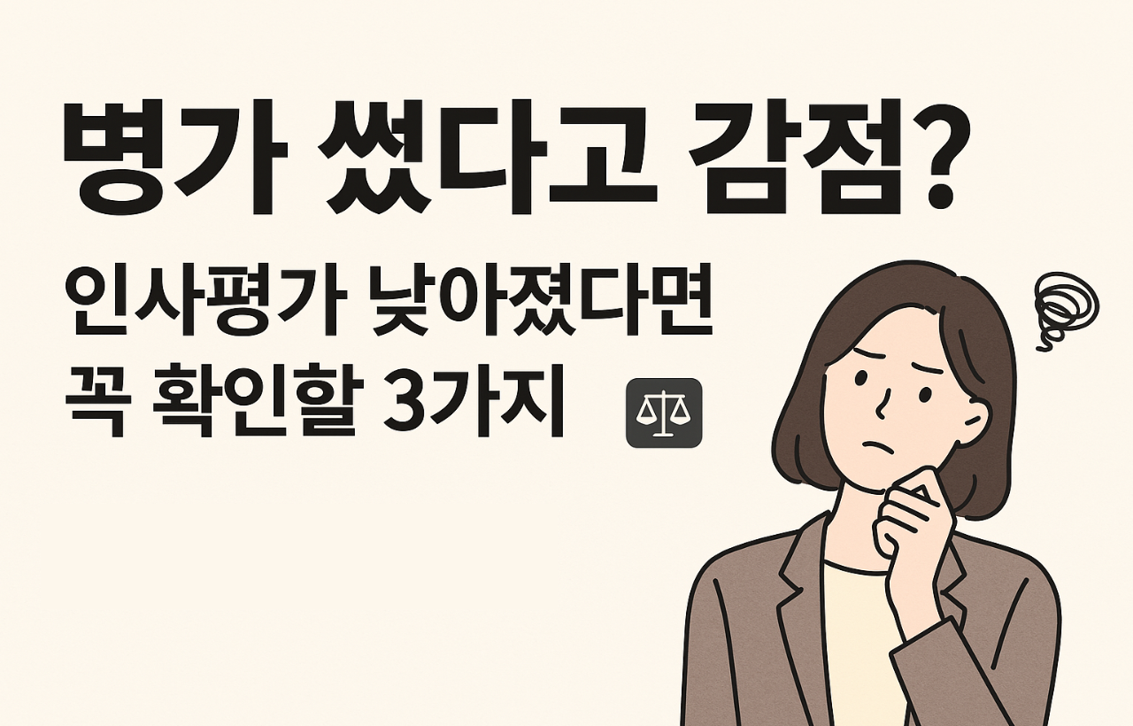 인사평가낮아졌다면 확인할 3가지 썸네일 이미지