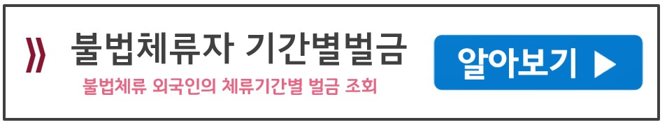 불법체류자 기간별 벌금