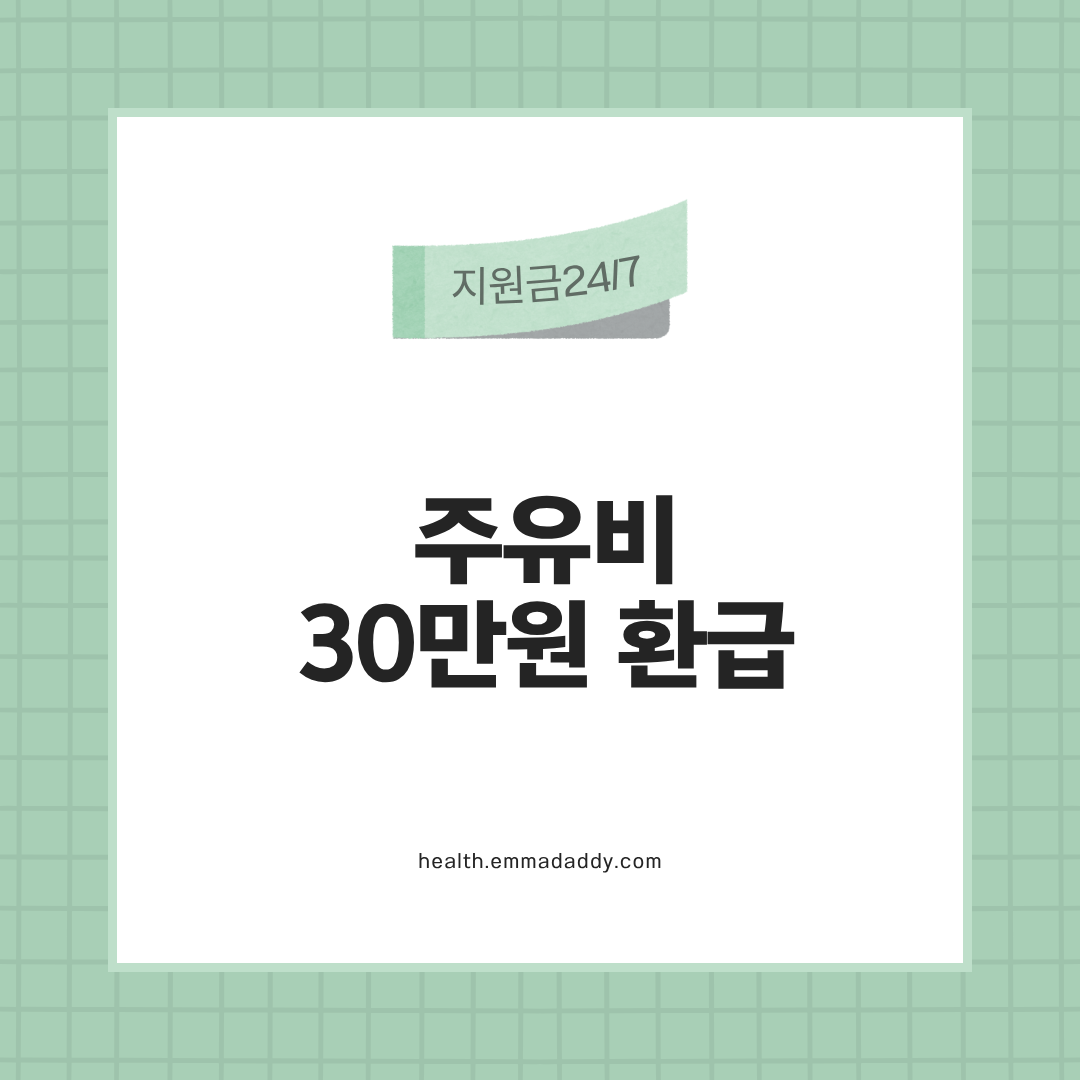 주유비 30만원 환급 01
