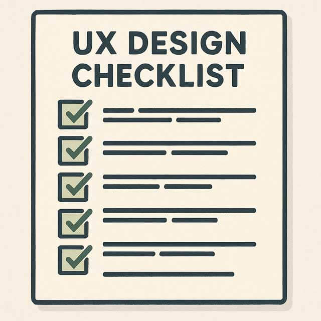 UX 설계 체크리스트 이미지