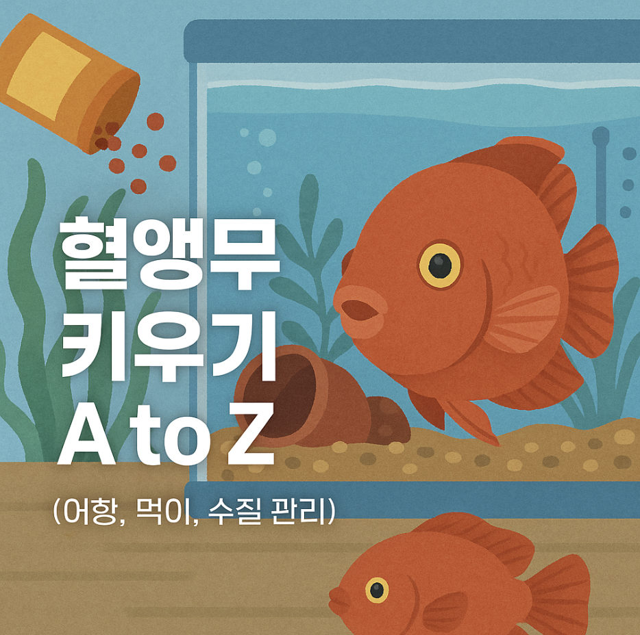 혈앵무 키우기 A to Z (어항, 먹이, 수질 관리)