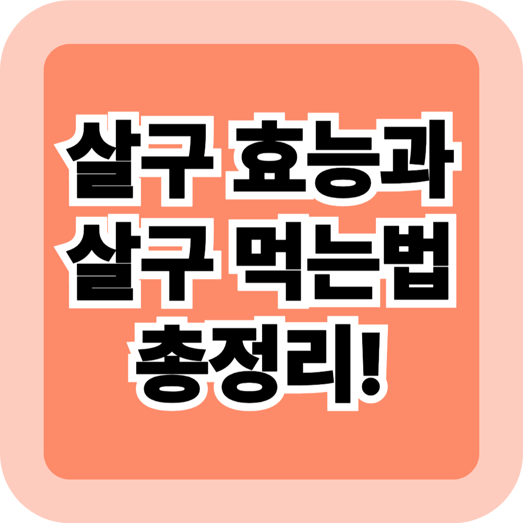 살구 효능과 먹는법 총정리! 여름철 건강에 좋은 이유와 섭취 팁까지
