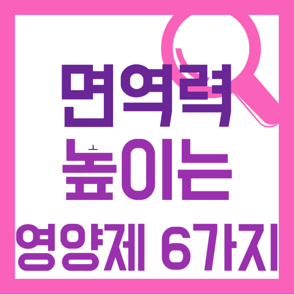 면역력 높이는 영양제 사진 1