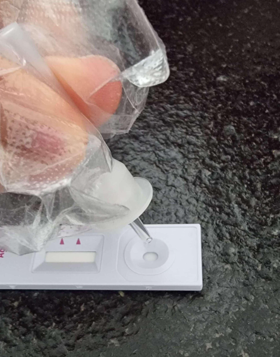 코로나19 자가키트 검사 중