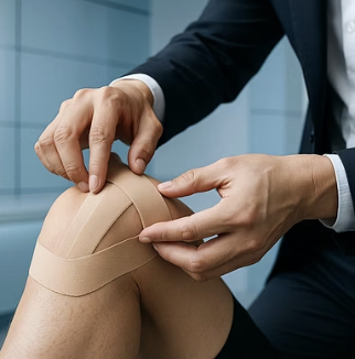 무릎테이핑, 너무 꽉 감으면 생기는 문제점