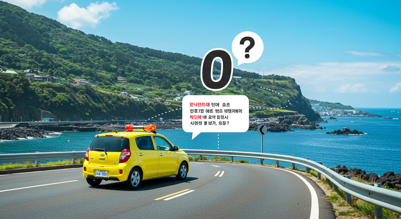 제주도 렌터카 면책금 0원 보험, 정말 존재할까? 🚗