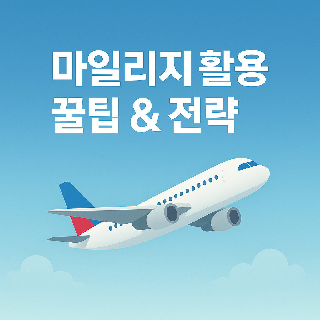 마일리지 활용 꿀팁 & 전략