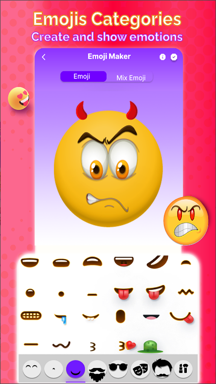 이모티콘 메이커, 나만의 귀여운 이모티콘을 만들기