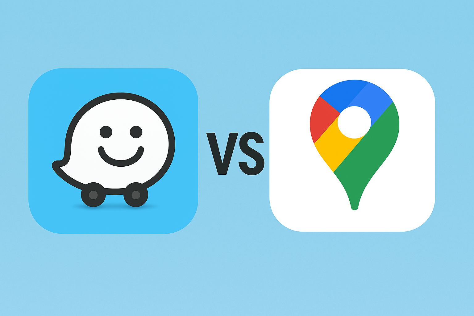 웨이즈(Waze) vs 구글맵(Google Maps)